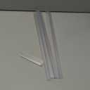 AmazerBath 5 PCS Shower Door Side Seal Strip for 3/8 Inch Glass - 15.75 Inches x 5, 5 Sections Segmented Shower Installation Kit, Frameless Glass Door Seal Strip