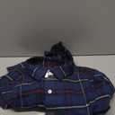 UNTUCKit Flannel Long Sleeve Button Down Shirt (Small, Blue)