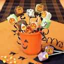 Zcaukya Halloween Trick Treat Candy Buckets, 6-Pack Plastic Pumpkin Pails