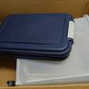 IRIS USA Dog Food Storage Container, Up to 30+11 lbs, Navy, Made in USA, 41 lbs