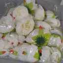 FagusHome 25 Pcs Silk Peony Artificial Flower Heads 4 inch Fake Peony Flowers Heads with Stems Artificial Peony Flower Heads in Bulk Wholesale for Wedding Home Decor (Off White)