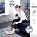 Medical king Foot Spa with Heat and Massage and Jets Includes A Remote Control A Pumice Stone Collapsible Foot Spa Massager with Heat and Massage Bubbles and Vibration
