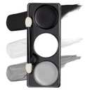 Spooktacular Creations Halloween Makeup Palette 3 Colors Skeleton Face Body Paint with Double-headed Brush for Adult Cosplay SFX Makeup Cosplay Dress Up (7 Oz, Black White Gray )