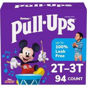 Pull-Ups Boys' Potty Training Pants, Size 2T-3T Training Underwear (16-34 lbs), 94 Count