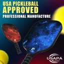 Dulce DOM Pickleball Paddles Set of 4 - USAPA Approved, 4 Indoor Outdoor Pickleball Balls, Fiberglass Surface Paddle Racket with Cover Bag, Ideal Training Equipment Gift for Men & Women