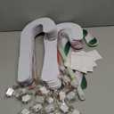 12 Pieces 15" Christmas Candy Cane Yard Sign with Stake Light String Christmas Outdoor Decoration Large Waterproof Pathway for Yard Lawn Garden Driveway Walkway Xmas Holiday Decoration