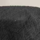 H.VERSAILTEX Velvet Stretch Couch Cushion Cover Plush Cushion Slipcover for Chair Loveseat Sofa Cushion Furniture Protector Seat Cushion Sofa Cover (3 Piece XL Sofa Cushion Covers, Black)