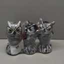 3-Pack Owl for Bird Deterrent - Weatherproof Bird Repellent Devices for Outdoor Use - Plastic Owls to Scare Birds Away and Control Garden Pests