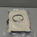 AYGE Personalized Initial Canvas Beach Bag Cosmetic Bags, Tote Bag, Makeup Bag, Gifts for Sister Mom Teacher Bridesmaid