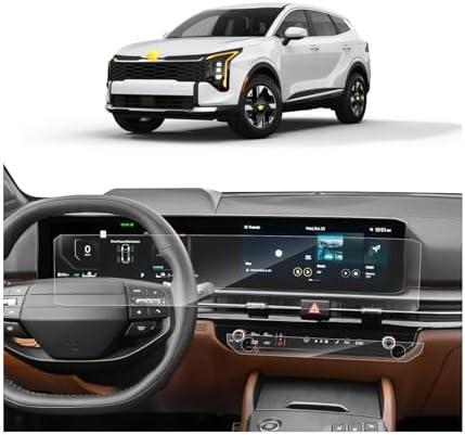 SKTU 1Pcs for 2026 Kia Sportage Screen Protector for 2026+ Kia Sportage (LX/EX/X-Line/SX/SX Prestige/X-Pro Prestige) Navigation & Air Conditioning Touchscreen Kia Sportage 2026 Accessories [Ultra Clear, Anti-Scratch&Glare]