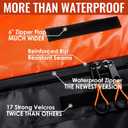 Car Rooftop Cargo Carrier Bag, 21 Cubic Feet 100% Waterproof Heavy Duty 840D Car Roof Bag for All Vehicle with/Without Racks - Anti-Slip Mat, 6 Door Hooks, Storage Bags, 2 Extra Straps, Luggage Lock