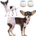 Dono Female Disposable Dog Diapers-48PCS, Disposable Female Dog Period Diapers for Heart with Wetness Indicator, Super Absorbent Doggie Puppy Diapers Female for Small Dogs