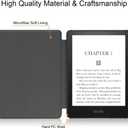 Generic Case for All-New Kindle Paperwhite 12th Gen 2024 (7") & for Kindle Colorsoft Signature Edition (7"), Slim Protective Smart Leather Cover with Auto Wake/Sleep (Pink)