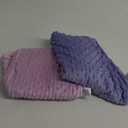 Fleece Baby Sleep Sack 12-18 Months with Plush Dots 1.5 Tog Baby Wearable Blanket with 2-Way Zipper Warm Sleeping Sack for Toddler Infant - Large, Taro Purple