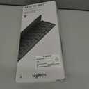 Logitech Keys-to-GO 2 Portable Bluetooth Tablet Keyboard with Built-in Cover, Slim & Compact Wireless Keyboard for Windows, Android, Linux, iPad, iPhone, Mac, Apple TV - Graphite