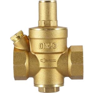 Hilitand DN20 3/4" Adjustable Water Pressure Reducing Regulator Valve, Brass Body Globe Valve, 1.6MPa