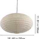 19.69(50cm) Oval Fabric lampshade,Burlap Lamp Handmade Linen Pendant Light Shade for minimalist,Home decoration: Bedroom, Study, Living Room, Weddings and Birthday Parties, 19.68 inches Oval