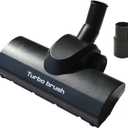 EZ SPARES Brush Head Rlacement for Universal Vacuum,Turbo Floor Brush Head 1 1/4" 32mm,Longer Wiper Hardwood Flooring Big Wheel Cleaner Brush (Black)