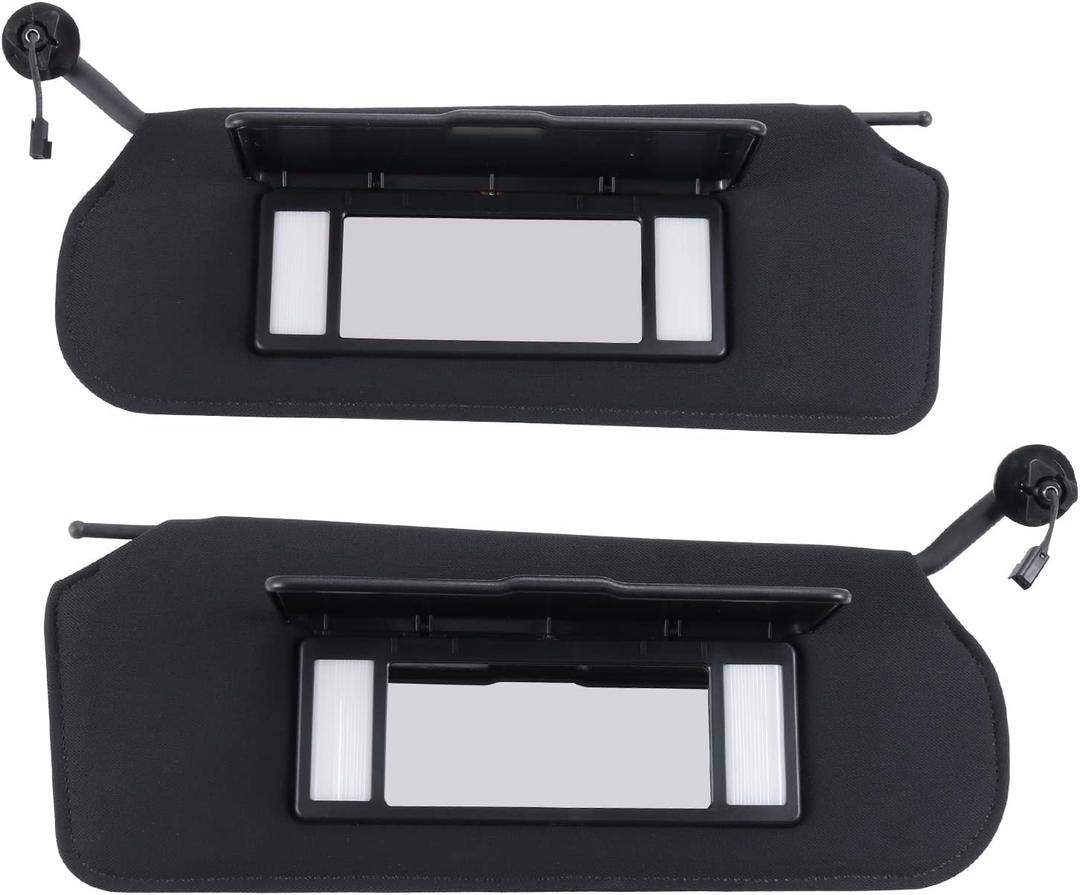 Automotive Sun Visor with Updated Bright LED Lights Sunvisors Replacement for Corvette C5 Chevrolet 1997-2004 Replaces 10442033 10442034 Left Driver and Right Passenger Side