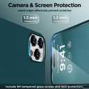 Magnetic for iPhone 16 Pro Case, Compatible with Magsafe, Suction Cup Phone Mount, 2 Screen Protectors - Camera Protector, Silicone Shockproof Protective Phone Cover 6.3", Dark Green