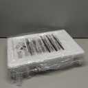 SNTD Dish Drying Rack - Small Dish Rack for Kitchen Counter, Stainless Steel Dish Drainer with Utensil Holder and Drainboard, 11" W x 15" L (White)