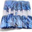 ZJchao Cheerleading Poms Shiny Handle 6PCS Double Sports Dance Party (Blue Gold)