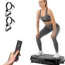 Vibration Plate Exercise Machine: TISSCARE Vibrating Plates for Weight Loss and Lymphatic Drainage, 400lbs Shake Plate Whole Body Workout Platform for Home Fitness Fat Burner Gifts for Women Men (Black)