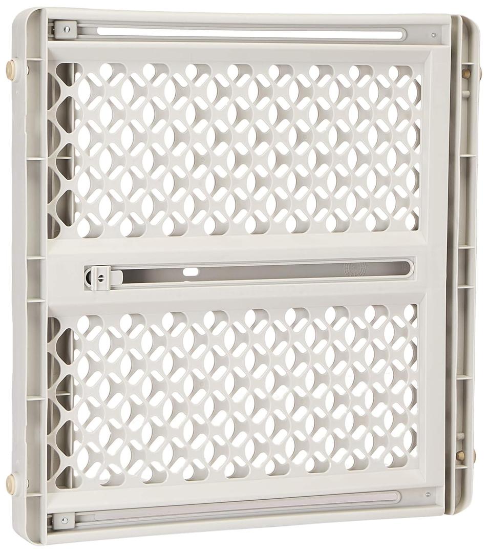 North States Pet Gate Iii Pressure Mounted White, Gray, 2 x 42 x 26"