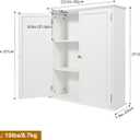 27.6in Length Bathroom Cabinet Wall Mounted, 23.6 inches x 7.9 inches x 27.6 inches