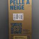 Heavy Duty Snow Pusher with Detachable Ice Chipper 2-in-1 Efficient Snow & Ice Removal Tool for Driveway Path Pavement Sidewalk Footway