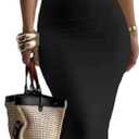 Nimsruc Women Summer Long Dress Casual Slip Sexy Slim Sleeveless Bodycon Maxi Dresses for Women 2024 (Large, 8086-black)