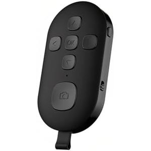 Yoidesu Bluetooth Remote Control Page Turner, Scrolling Ring Clicker for Camera Video Recording Shutter Selfie, Rechargeable Finger Remote for Smartphone Tablets