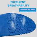 2 x Plantar Fasciitis Insoles for Men Women,High Arch Support for Pain Relief,Inserts Orthotic for Flat Feet Absorbing Inserts Standing All Day,Insoles for Work Boots M4-4.5/W6-6.5 (Red)