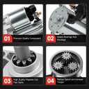 17728N New Starter Compatible with Honda Accord 1998-2007, Pilot 2003-2005, Acura CL 1997-1999, Odyssey 1999-2006, TL 1999-2006, MDX 2001-2002 3.0L 3.5L V6 06312-P8A-5050 410-54027