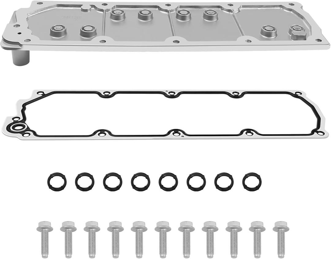 12598832 LS Gen 4 Valley Cover Plate Kit Replacement for 2007-2013 Chevy Silverado GMC Sierra SUV LS2 LS3 LS7 4.8L 5.3L 6.0L 6.2L Non AFM/DOD