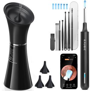 Ear Wax Removal Kit with Camera Ear Cleaner Tool for Safe & Effective Ear Care Includes Ear Camera for Visual Inspection & Gentle Ear Irrigation System Complete Ear Cleaning Solution