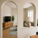 Nuanchu 2 Pcs Rounded Doorway Arch Kit 3D DIY Interior Doorway Precurved Drywall Full Half Circle Top Round Arch Kit 9"x 9"x 5" Rounded Corners to Any Opening for Interior Decoration