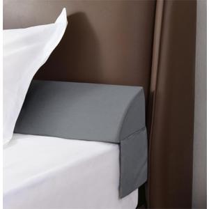 Vekkia Queen Bed Wedge Pillow for Headboard/Headboard Pillow/Bed Gap Filler/Pillow Wedge for Bed, Close Gaps (0-3.5") Between Mattress and Headboard (Gray 60"x6.5"x4.5")