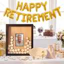 Chumia 13 x 11 Retirement Guest Book Alternative with Memory Sign, Classic