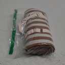 Striped Picnic Blanket Waterproof & Sand Proof, 5-Layer Beach Blanket Portable with Carry Strap, Extra Large Foldable Picnic Rug Machine Washable for Camping Party,Wet Grass,Kids Playground (Orange)