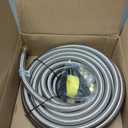 36Ft High Pressure Braided Propane Hose Extension and fittings with Conversion Coupling 3/8" Flare to 1/2" Female NPT, 1/4" Male NPT, 3/8" NPTMale, ⅜” Male Flare for BBQ Grill, Fire Pit, Heater