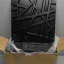 LEVOWAY 33 Pack 3D Wall Panels for Interior Wall Decor, 12''x12'' Black Accent Textured Wall Panels, Wall Covering Panles for Living Room, Gaming Room, TV Background, Cover 32 Sq.Ft