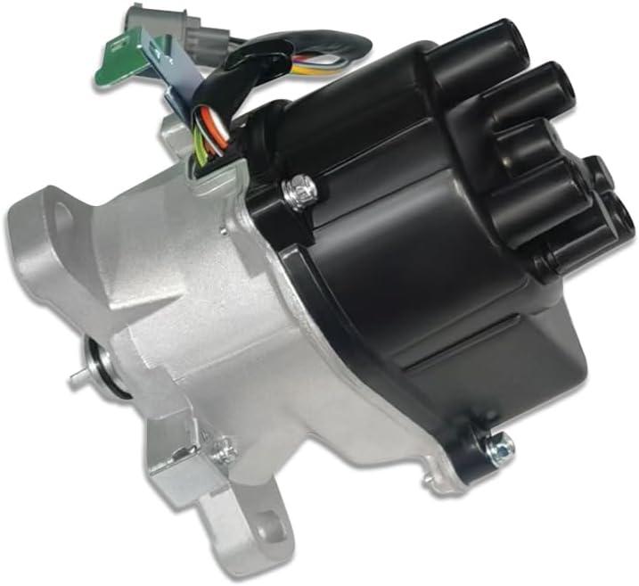 Ignition Distributor with Black Cap & Rotor Fits Honda Civic Acura EL 1.5L 1.6L SOHC 1999-2000 (OE: TD63U, TD73U)