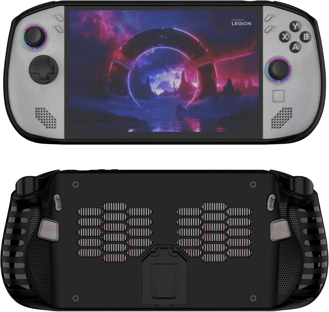 For Legion Go S case-Cover Ultra Slim Soft Shell Silicone TPU Black