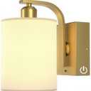 iThird 1 Pack Battery Operated Wall Sconce Light: Gold 6000mAh Rechargeable Wall Lights with Touch and Remote Control, 4 CCT Dimmable Wireless Wall Lamps for Bedroom Living Room Hallway