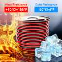 TYUMEN 18 Gauge Wire 100FT, 18/2 AWG Red Black Hookup Electrical Wire LED Strips Extension Cord 12V/24V DC Cable, 18AWG 2 Conductors Flexible Wire for LED Ribbon Lamp Tape Lighting