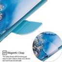 Universal Case for 6.5-7.5'' Tablet, Newshine Colorful Wallet Stand Cover for 7.0'' Samsung Galaxy Tablet, Amazon Kindle Fire 7/HDX 7 and Other Around 7 Inch Models - Blue Marble