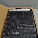 ISDIR 12” Heavy Duty Metal Paper Cutter - 15 Sheet High Capacity Guillotine Trimmer with Blade Safety Lock & Magnetic Guide, Professional Craft Cutter for Cardstock, Photos, DIY & Office