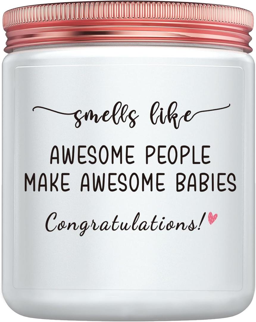 New Mom Gifts for Women After Birth, New Dad New Parents Gifts Package First Time New Baby Candle Mothers Day Christmas Fathers Day Gift
