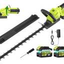 20V 22-Inch Hedge Trimmer Cordless with 2x5.0Ah Battery & Charger